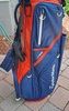 TaylorMade USA Flag 14-Way Stand Golf Bag Blue Red