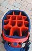 TaylorMade USA Flag 14-Way Stand Golf Bag Blue Red