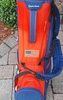 TaylorMade USA Flag 14-Way Stand Golf Bag Blue Red