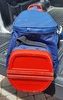 TaylorMade USA Flag 14-Way Stand Golf Bag Blue Red
