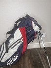 Titleist Players 4 Stand Carry Golf Bag Red Navy Grey