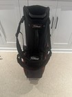 Titleist Tour Premium Limited Edition Jet Black Stand Golf Bag Black/Red