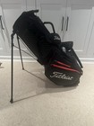 Titleist Tour Premium Limited Edition Jet Black Stand Golf Bag Black/Red