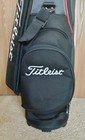 Titleist AP 714 Mid-Size Staff Golf Bag 6-Way Divider Black White Red