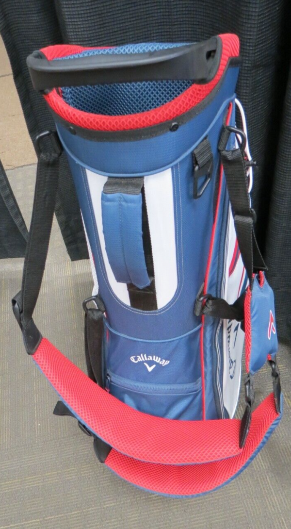 Callaway Chev 2023 Stand Golf Bag Navy/White/Red