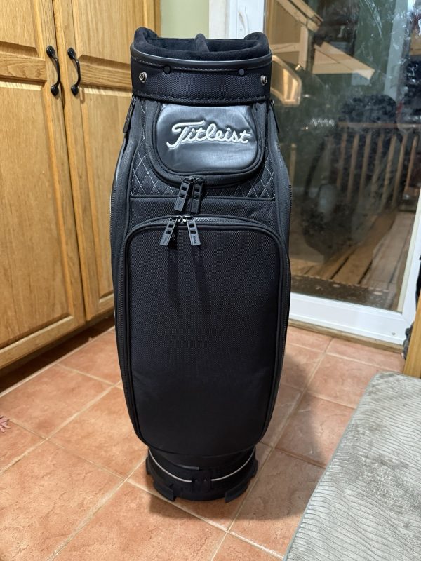 s-l1600-13 Titleist Tour Midsize Golf Staff Bag Black/White