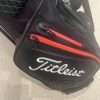 Titleist Tour Premium Limited Edition Jet Black Stand Golf Bag Black/Red