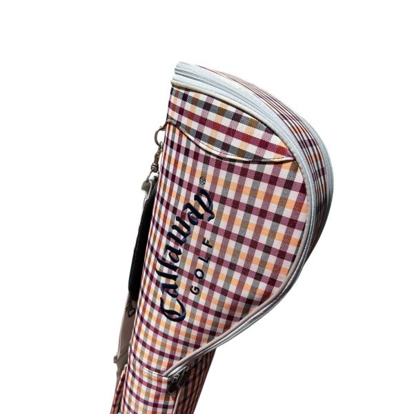 Callaway Big Bertha Sunday Pencil Golf Bag Plaid Red