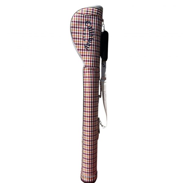 Callaway Big Bertha Sunday Pencil Golf Bag Plaid Red