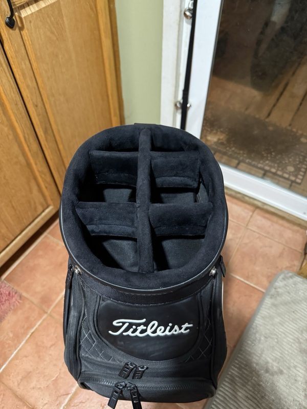 s-l1600-15 Titleist Tour Midsize Golf Staff Bag Black/White