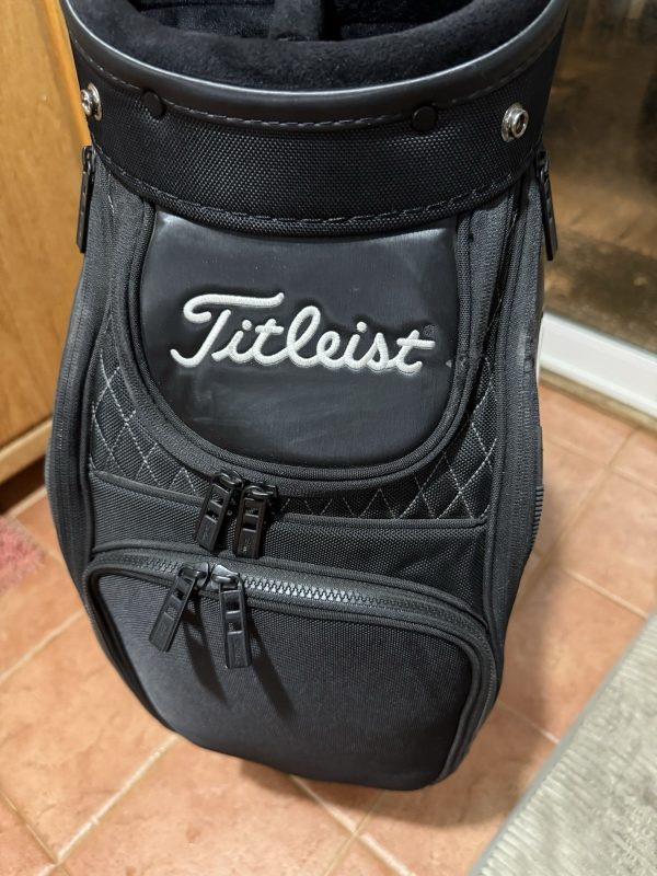 s-l1600-17 Titleist Tour Midsize Golf Staff Bag Black/White