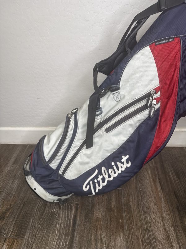 Titleist Players 4 Stand Carry Golf Bag Red Navy Grey