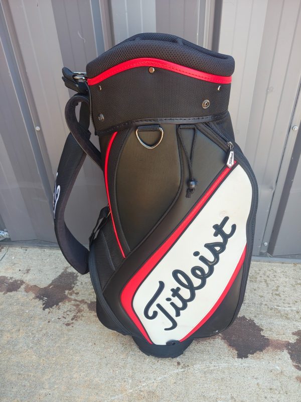 Titleist Staff Pioneer 6-Way Cart Golf Bag Black/Red/White