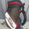 Titleist Staff Pioneer 6-Way Cart Golf Bag Black/Red/White