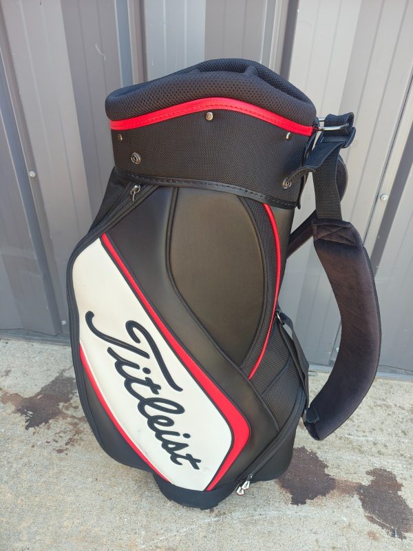 Titleist Staff Pioneer 6-Way Cart Golf Bag Black/Red/White