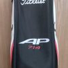 Titleist AP 714 Mid-Size Staff Golf Bag 6-Way Divider Black White Red