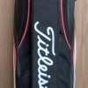 Titleist AP 714 Mid-Size Staff Golf Bag 6-Way Divider Black White Red