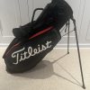 Titleist Tour Premium Limited Edition Jet Black Stand Golf Bag Black/Red