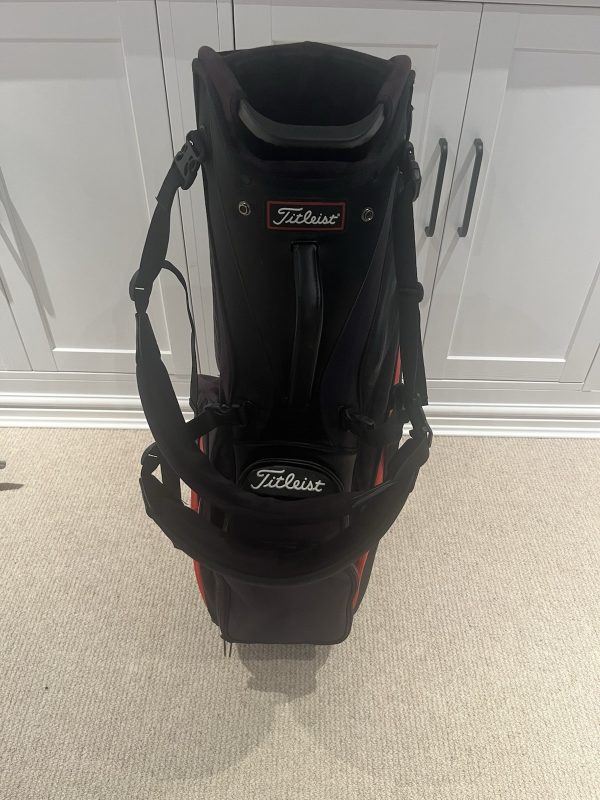 Titleist Tour Premium Limited Edition Jet Black Stand Golf Bag Black/Red