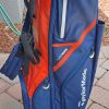 TaylorMade USA Flag 14-Way Stand Golf Bag Blue Red