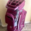 PING Women's Traverse Cart Golf Club Bag Purple Heather Grey
