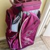 PING Women's Traverse Cart Golf Club Bag Purple Heather Grey