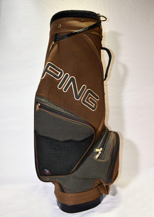 Ping Cart Golf Bag 6 Divider Nylon Brown