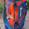 TaylorMade USA Flag 14-Way Stand Golf Bag Blue Red