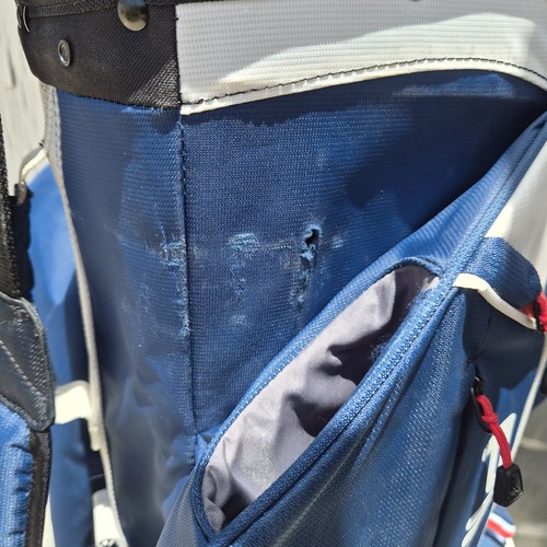 PING Traverse 14-Way Divider Cart Golf Bag Nylon Blue White Red