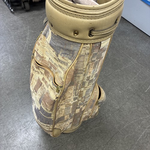 Mizuno Miz Collection Women's Vintage Carry Golf Bag Gray Tapestry Leather