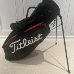 Titleist Tour Premium Limited Edition Jet Black Stand Golf Bag Black/Red
