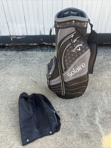 s-l500-40 Callaway Solaire Women's Golf Cart Bag Black White Gray 6-Way