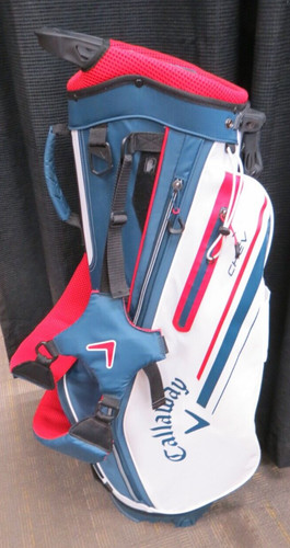 Callaway Chev 2023 Stand Golf Bag Navy/White/Red
