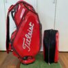 s-l1600-143 Titleist Enamel Cart Golf Bag Red