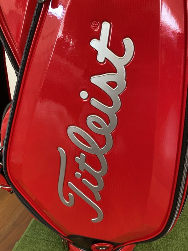 s-l1600-149 Titleist Enamel Cart Golf Bag Red