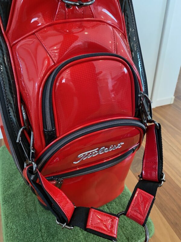 s-l1600-181 Titleist Enamel Cart Golf Bag Red