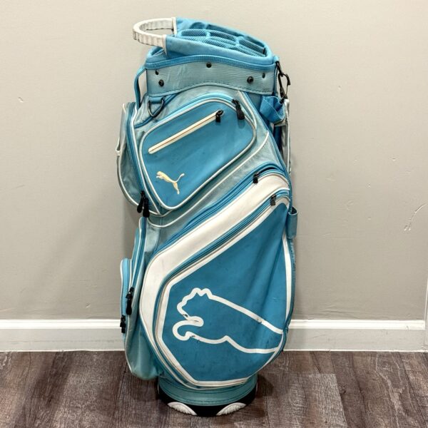 s-l1600-26 Puma Women's Cart Golf Bag Teal/White 14-Way