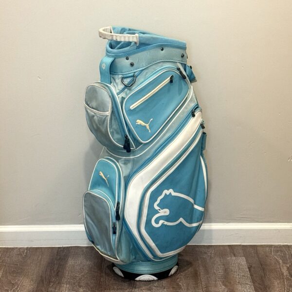 s-l1600-28 Puma Women's Cart Golf Bag Teal/White 14-Way